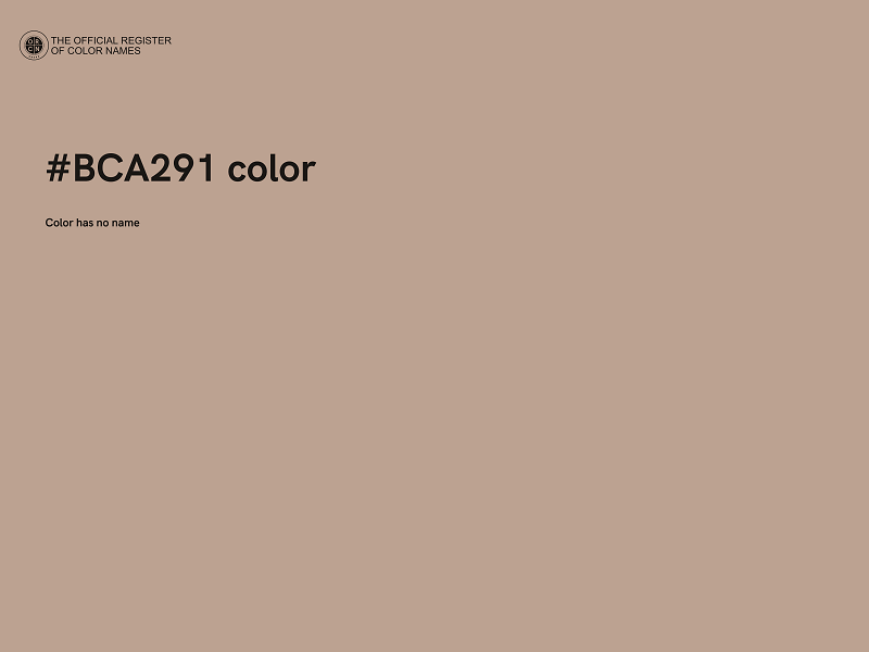 #BCA291 color image