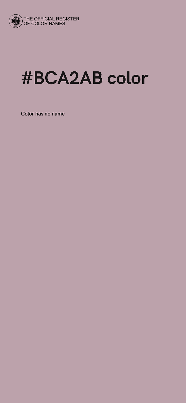 #BCA2AB color image