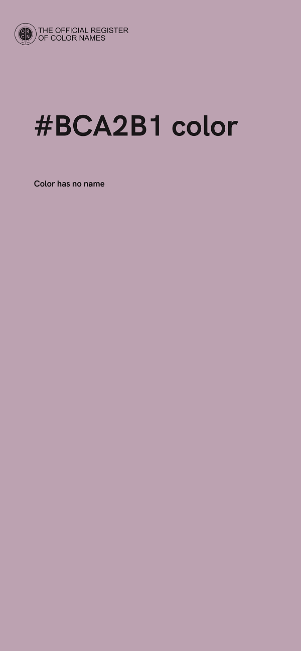 #BCA2B1 color image