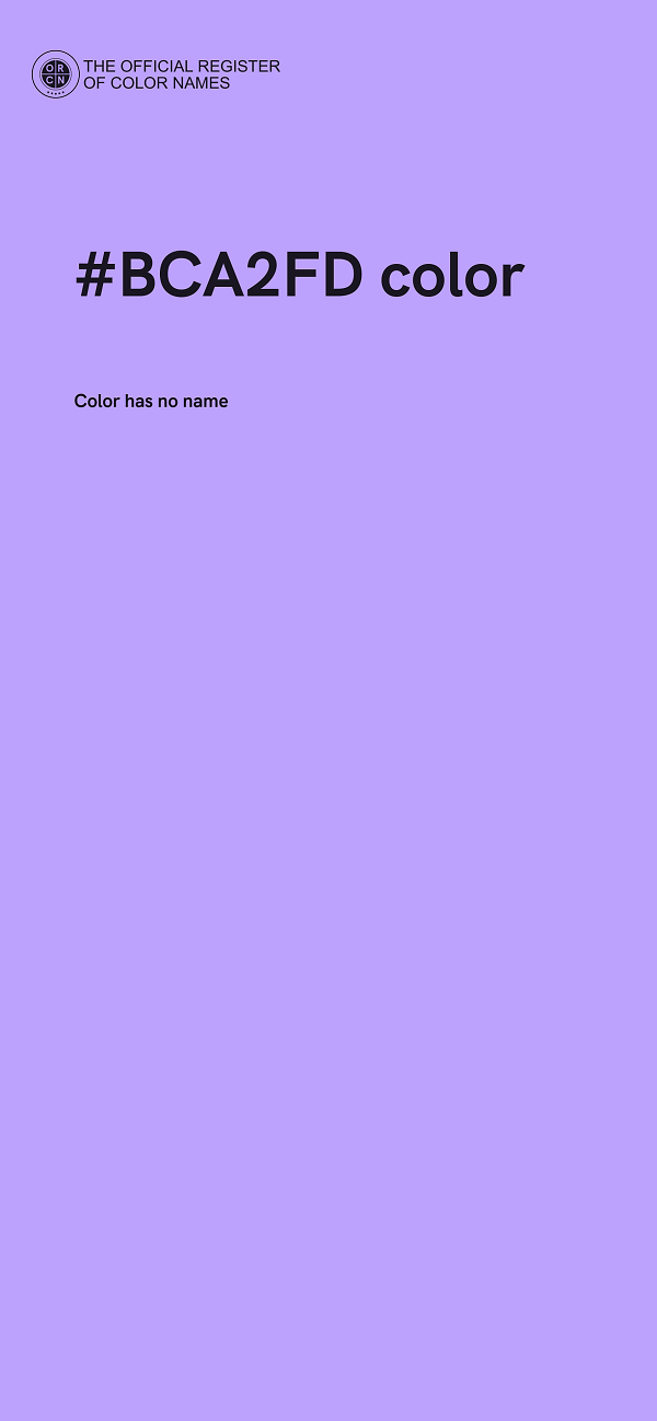 #BCA2FD color image