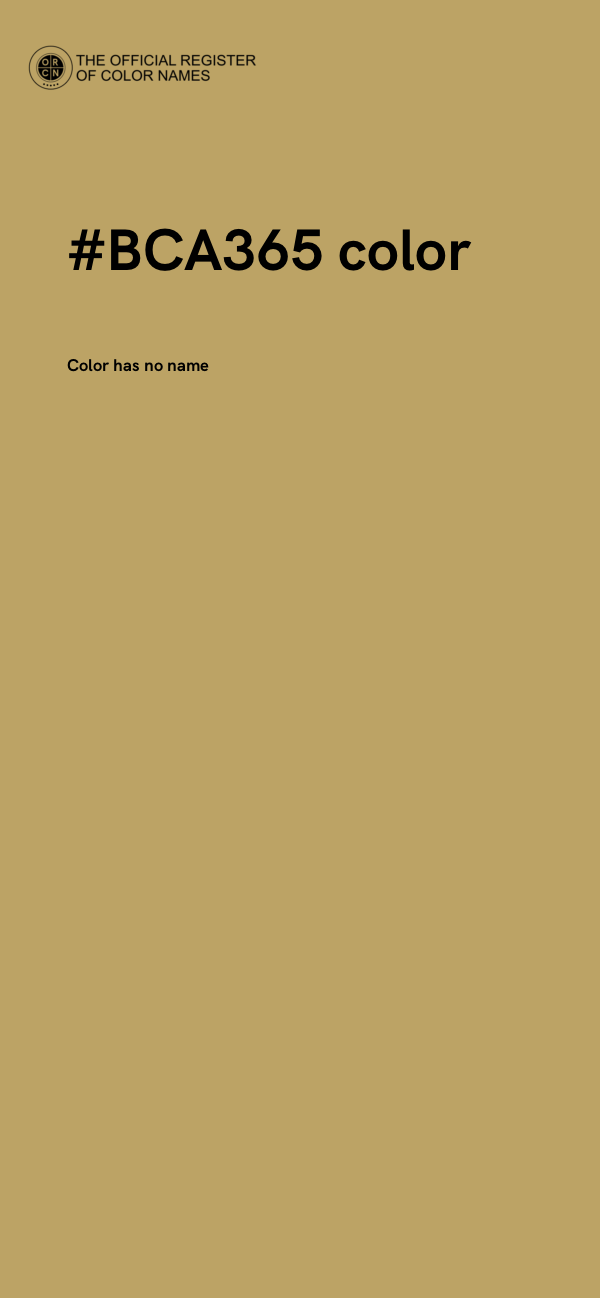 #BCA365 color image