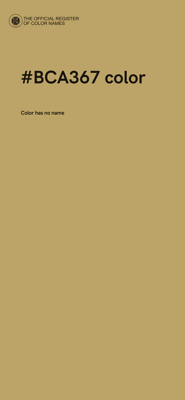 #BCA367 color image