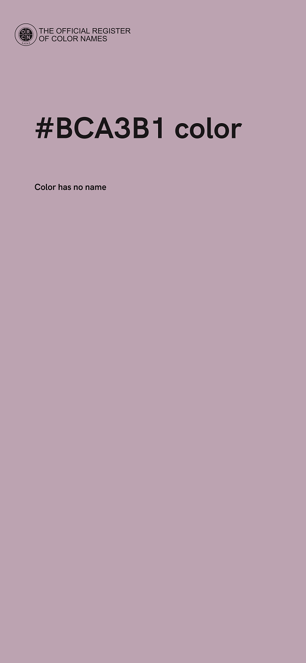 #BCA3B1 color image