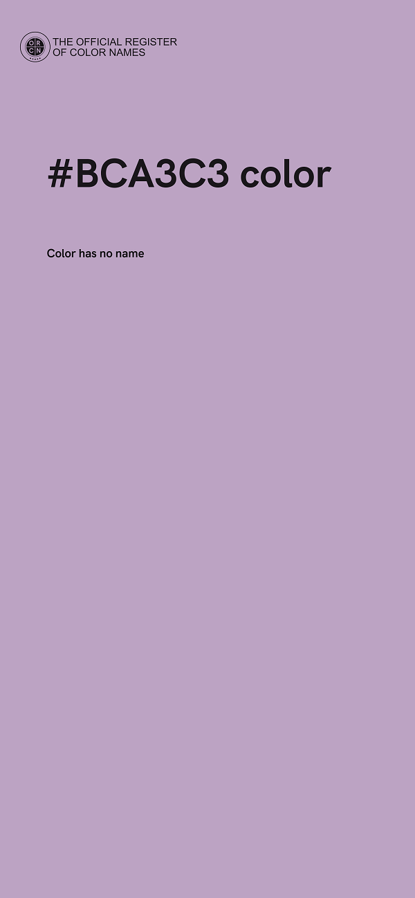 #BCA3C3 color image