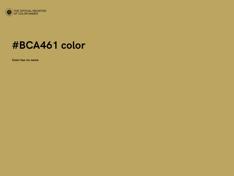 #BCA461 color image