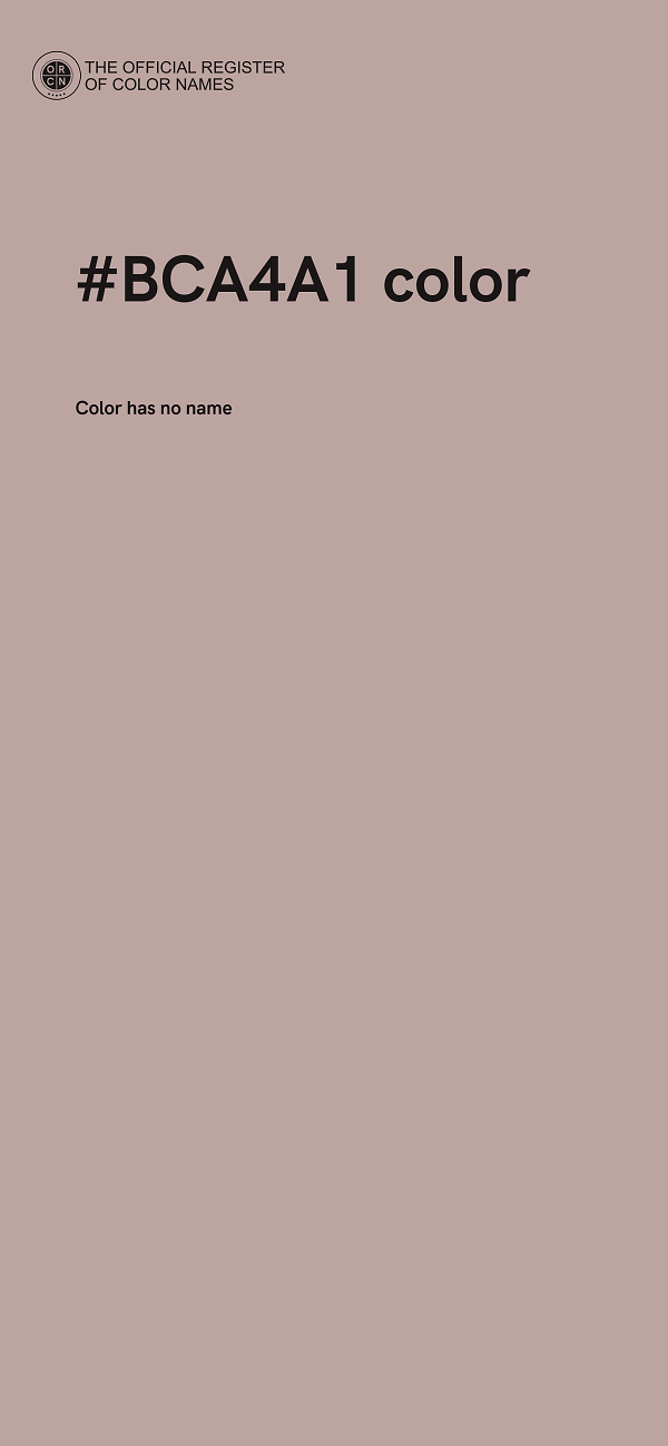 #BCA4A1 color image