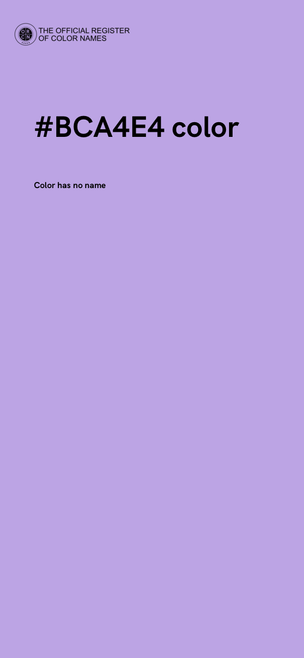 #BCA4E4 color image