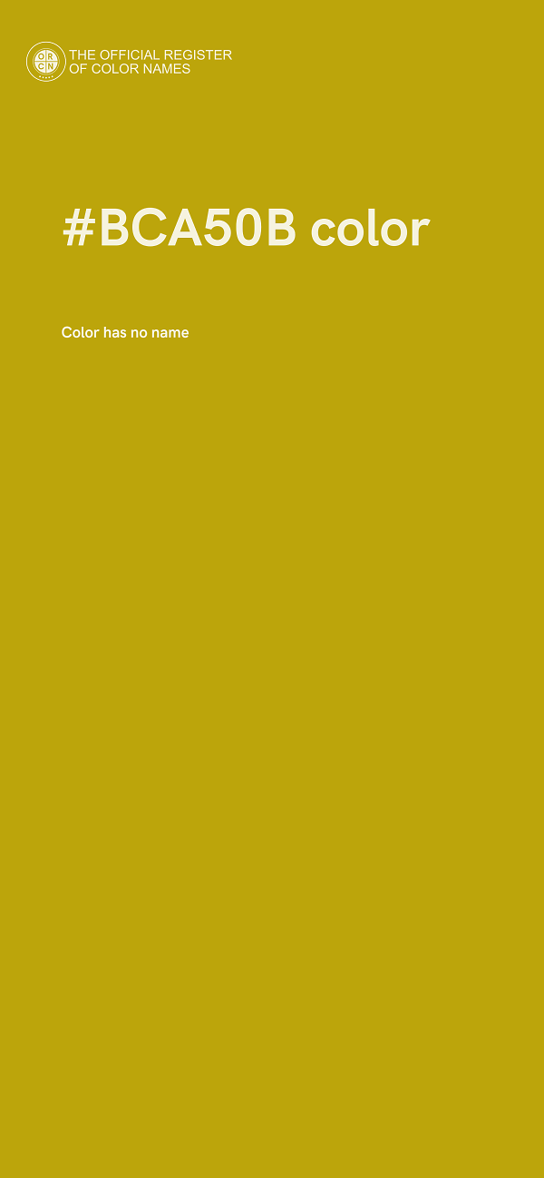 #BCA50B color image