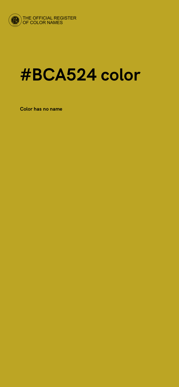 #BCA524 color image
