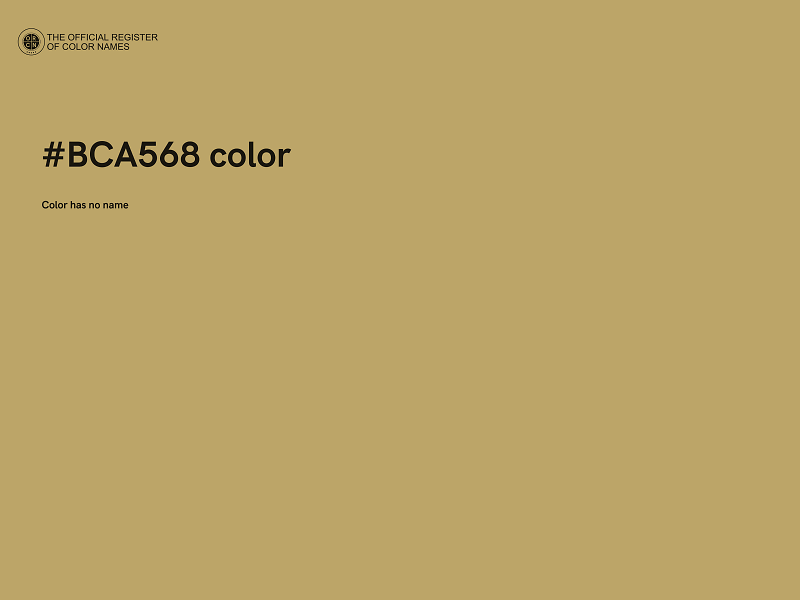 #BCA568 color image