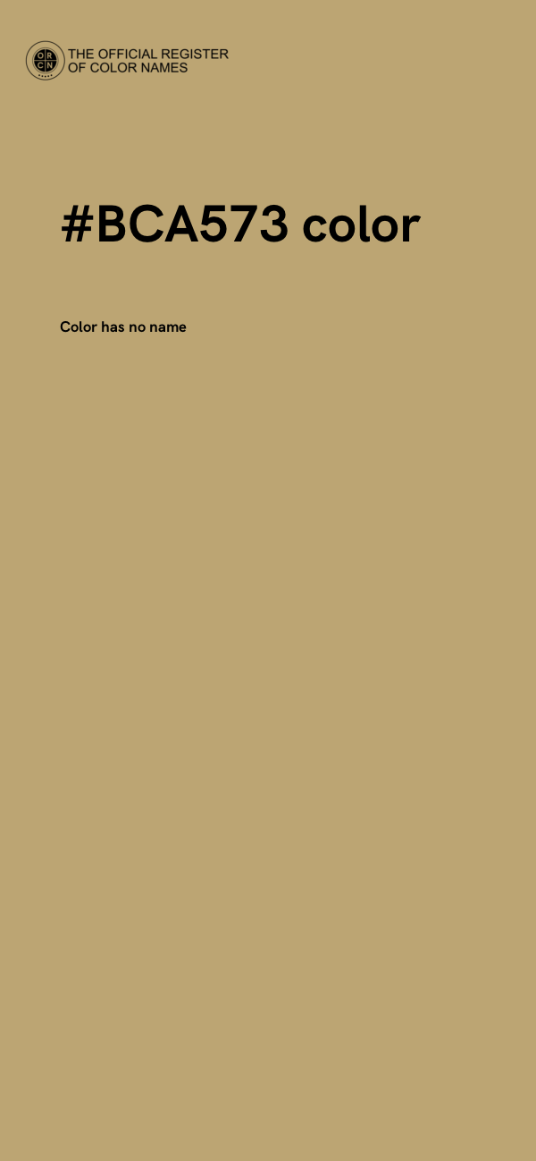 #BCA573 color image