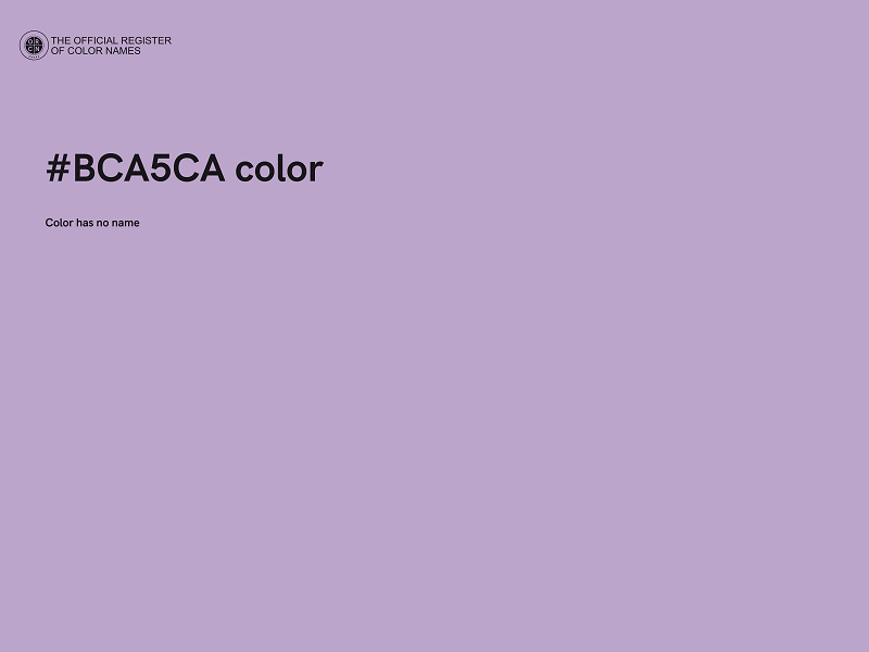 #BCA5CA color image