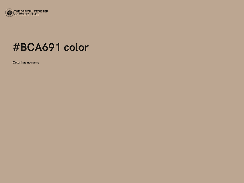 #BCA691 color image