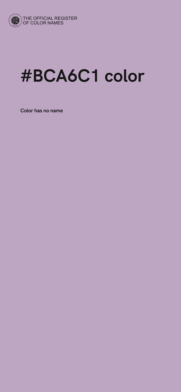 #BCA6C1 color image