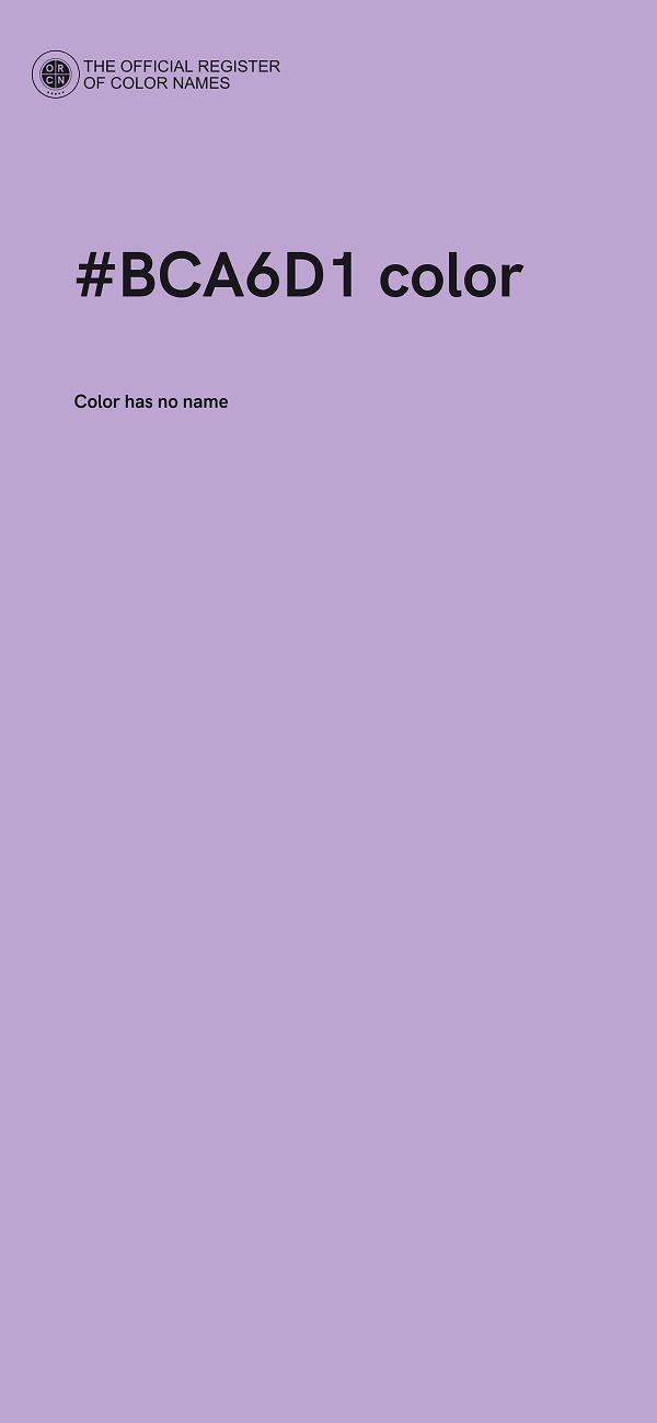 #BCA6D1 color image