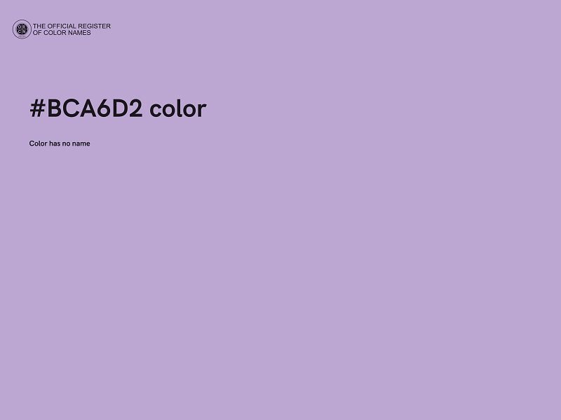 #BCA6D2 color image