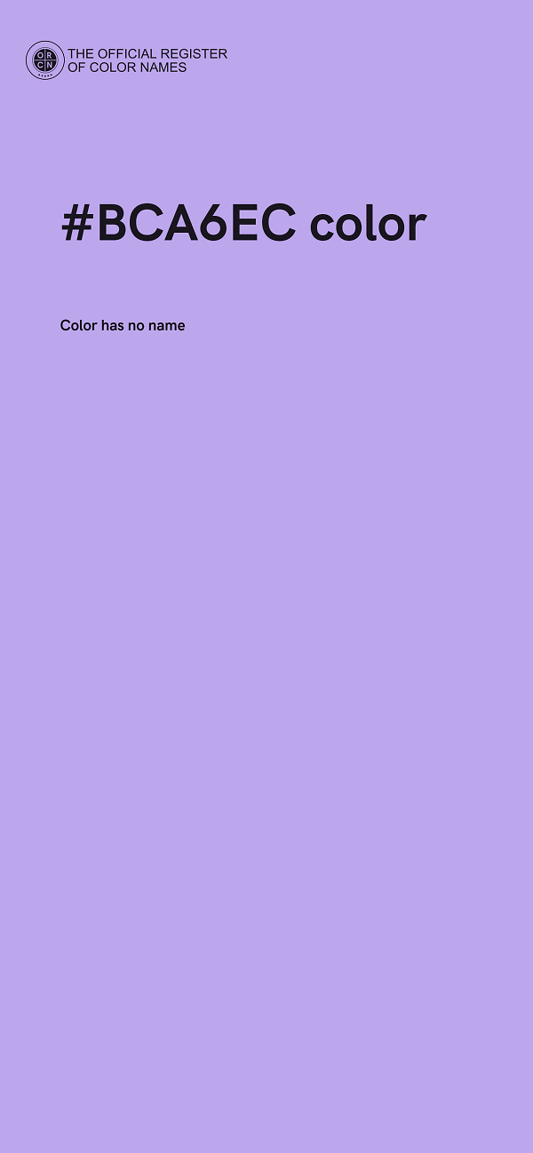 #BCA6EC color image