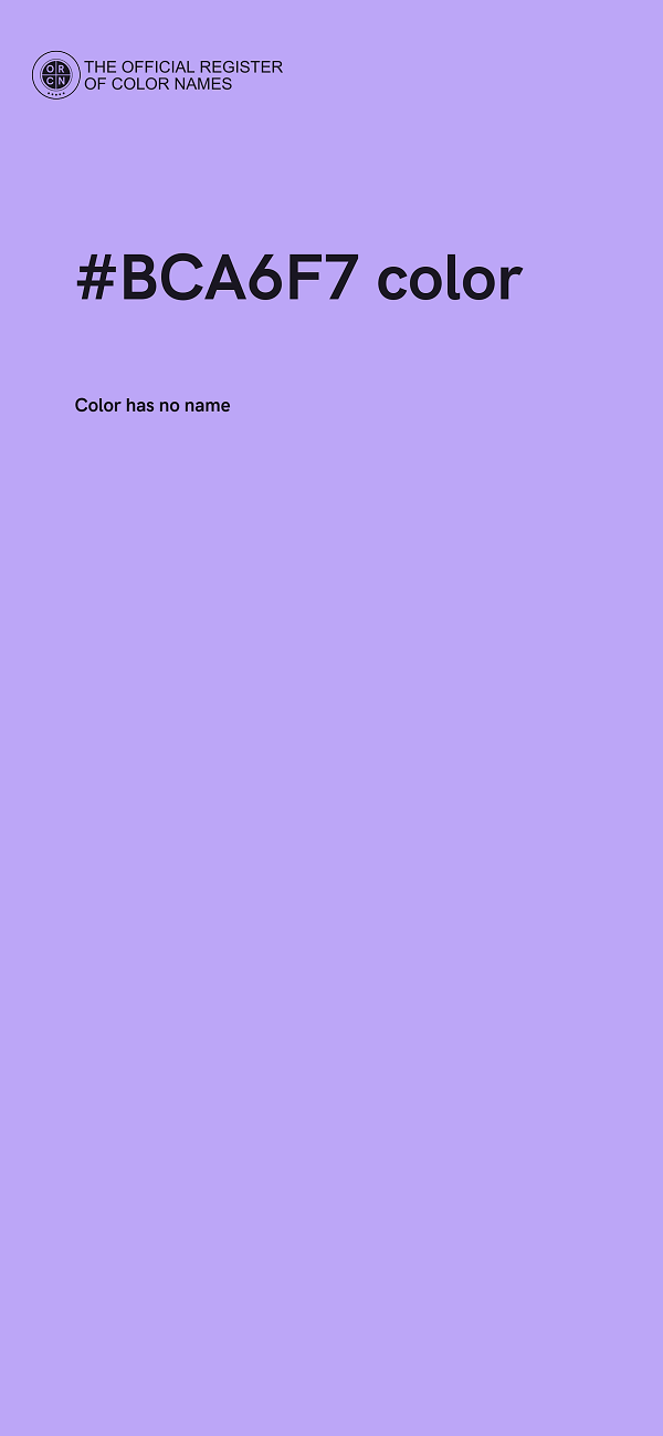 #BCA6F7 color image