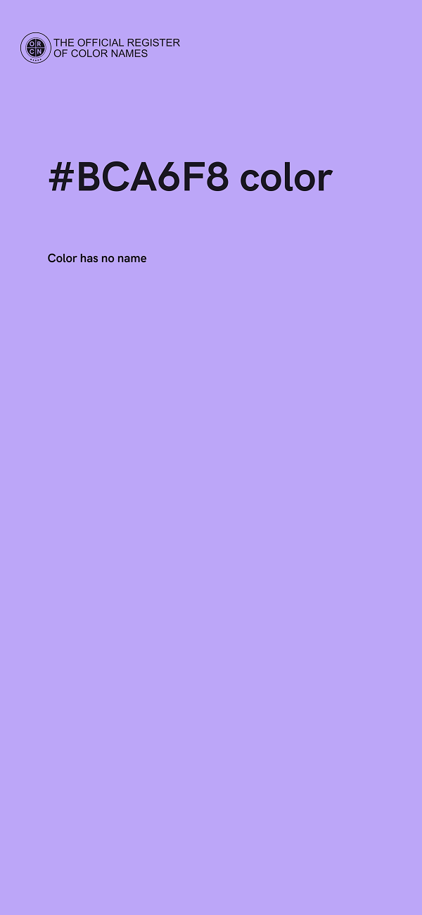 #BCA6F8 color image
