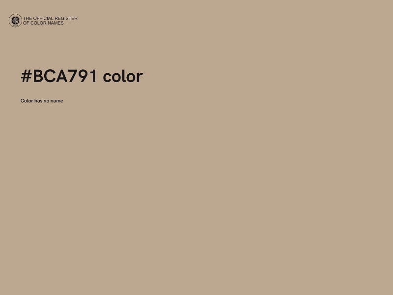 #BCA791 color image