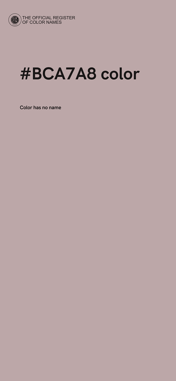 #BCA7A8 color image