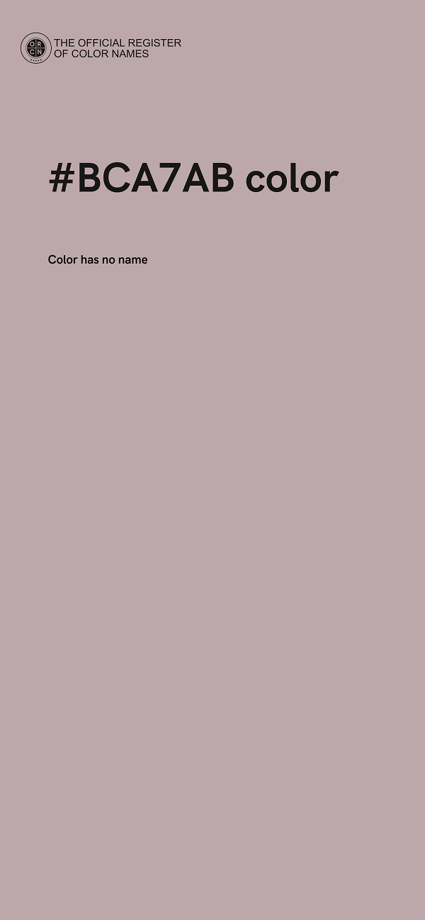 #BCA7AB color image