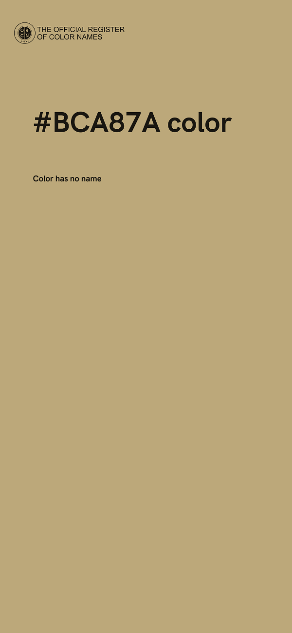 #BCA87A color image