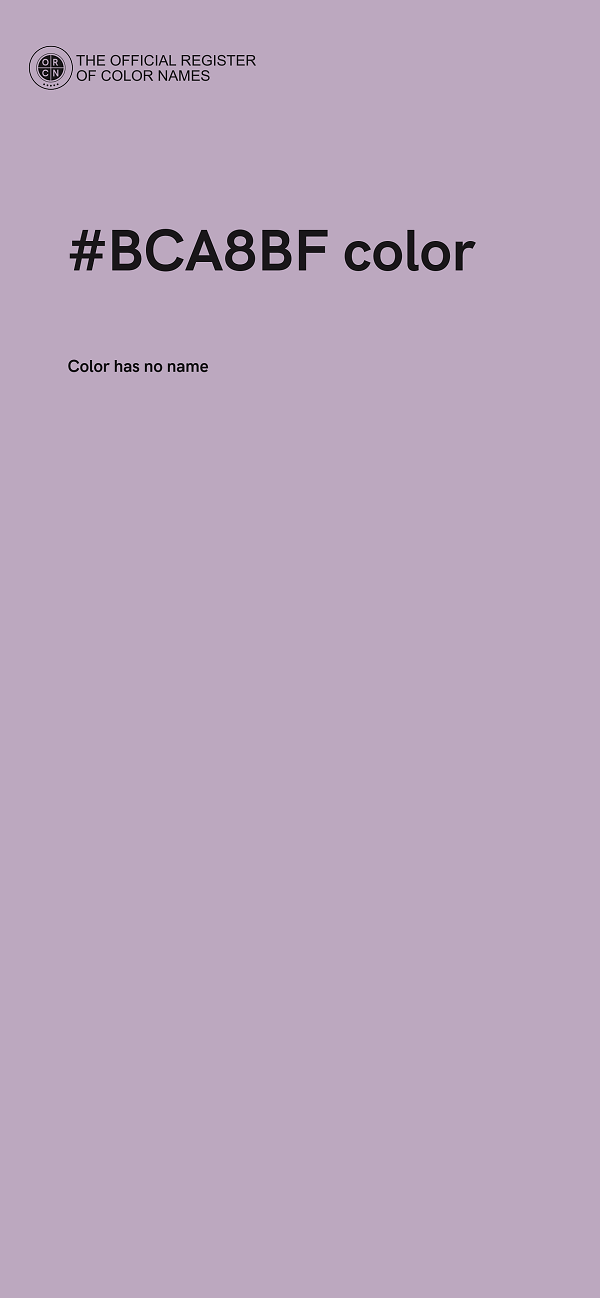#BCA8BF color image