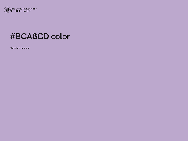 #BCA8CD color image