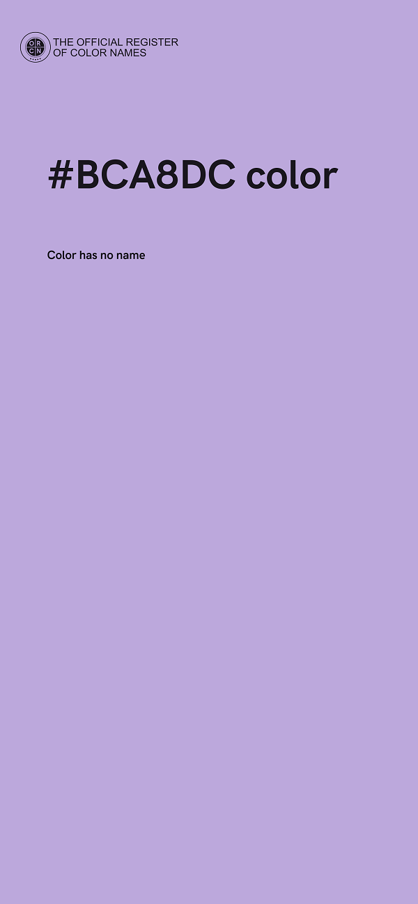 #BCA8DC color image
