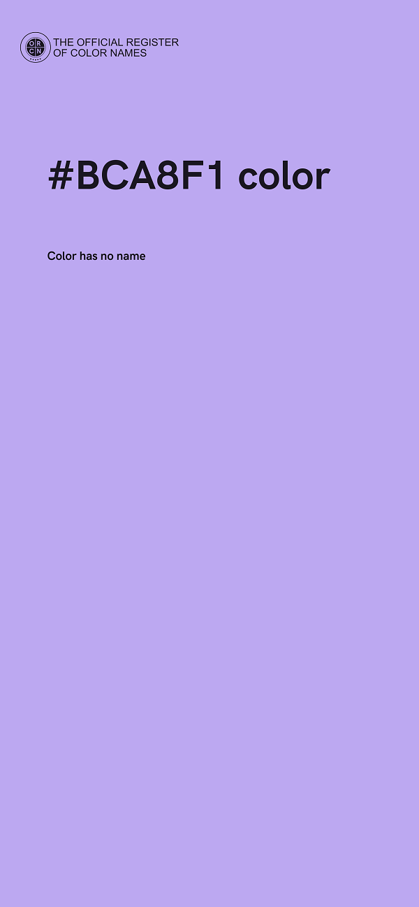 #BCA8F1 color image