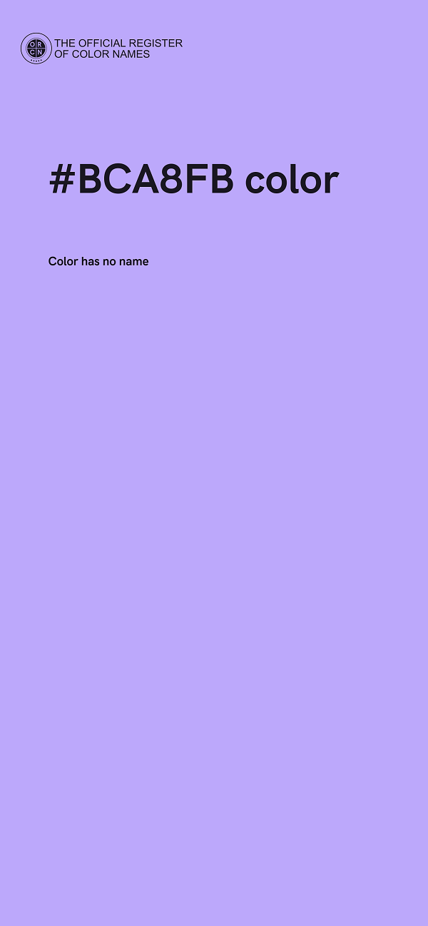 #BCA8FB color image