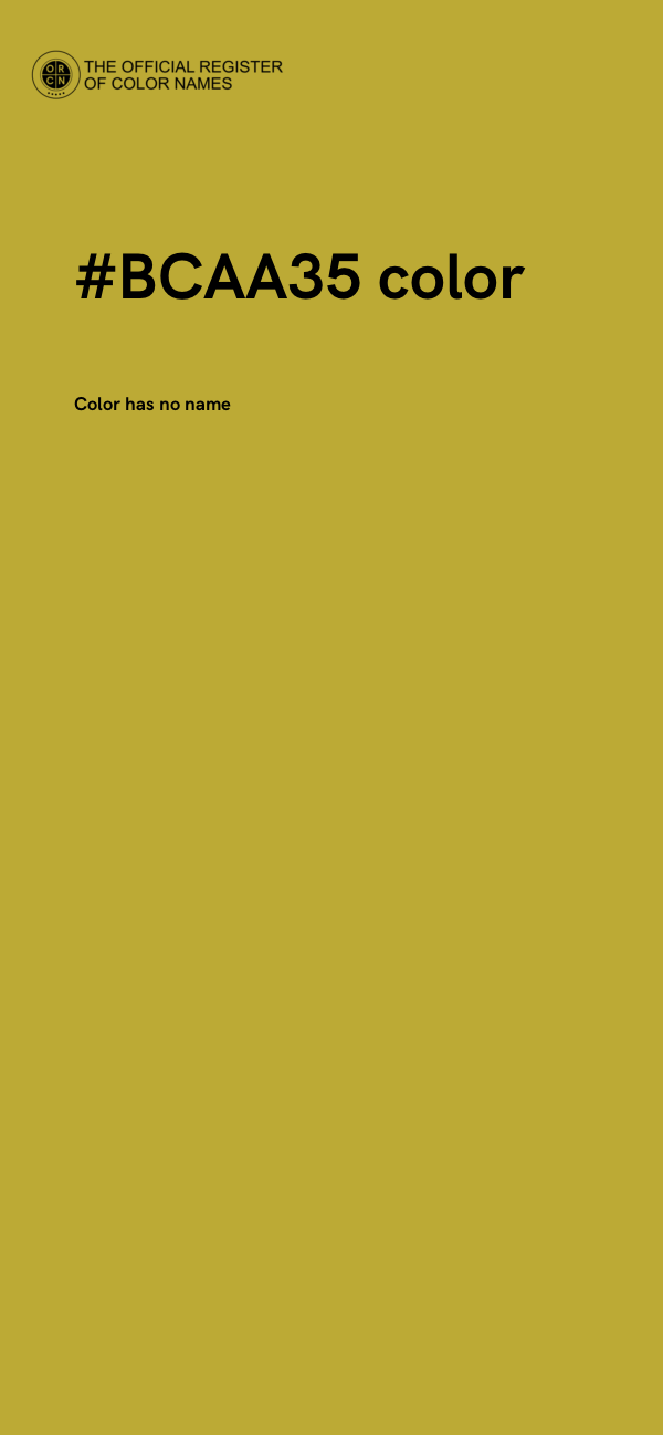 #BCAA35 color image
