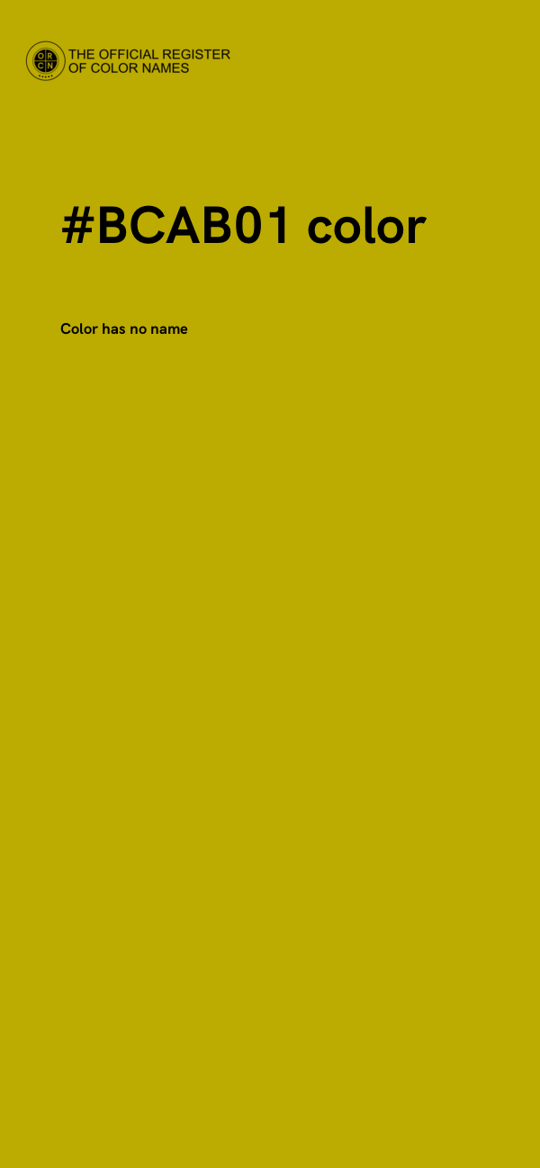 #BCAB01 color image