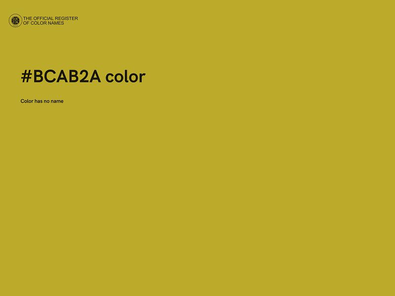 #BCAB2A color image