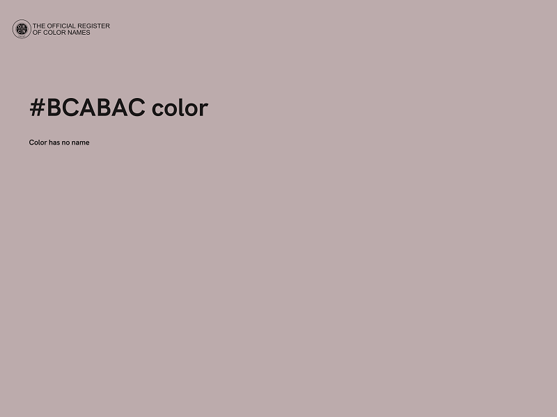 #BCABAC color image