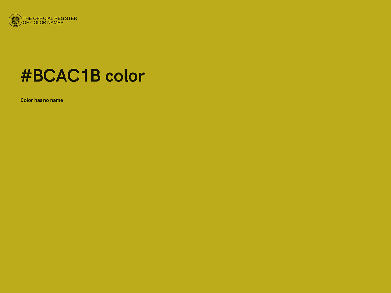 #BCAC1B color image