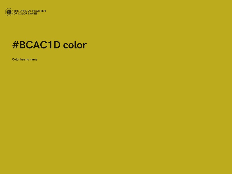 #BCAC1D color image