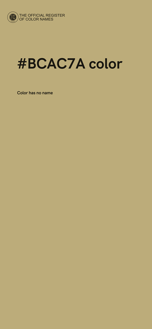 #BCAC7A color image
