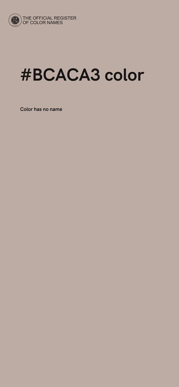 #BCACA3 color image