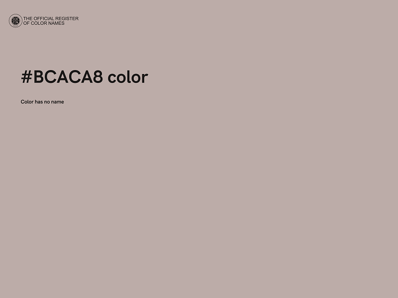 #BCACA8 color image