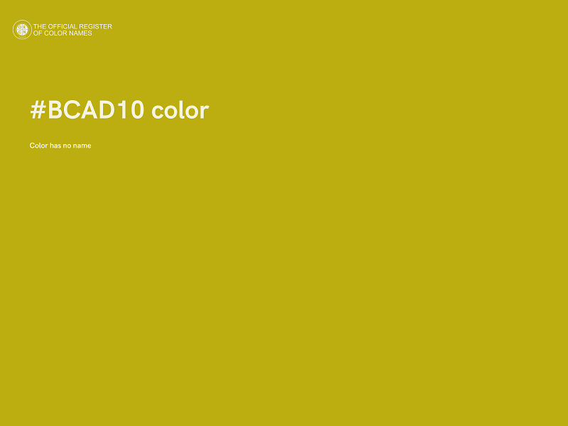 #BCAD10 color image