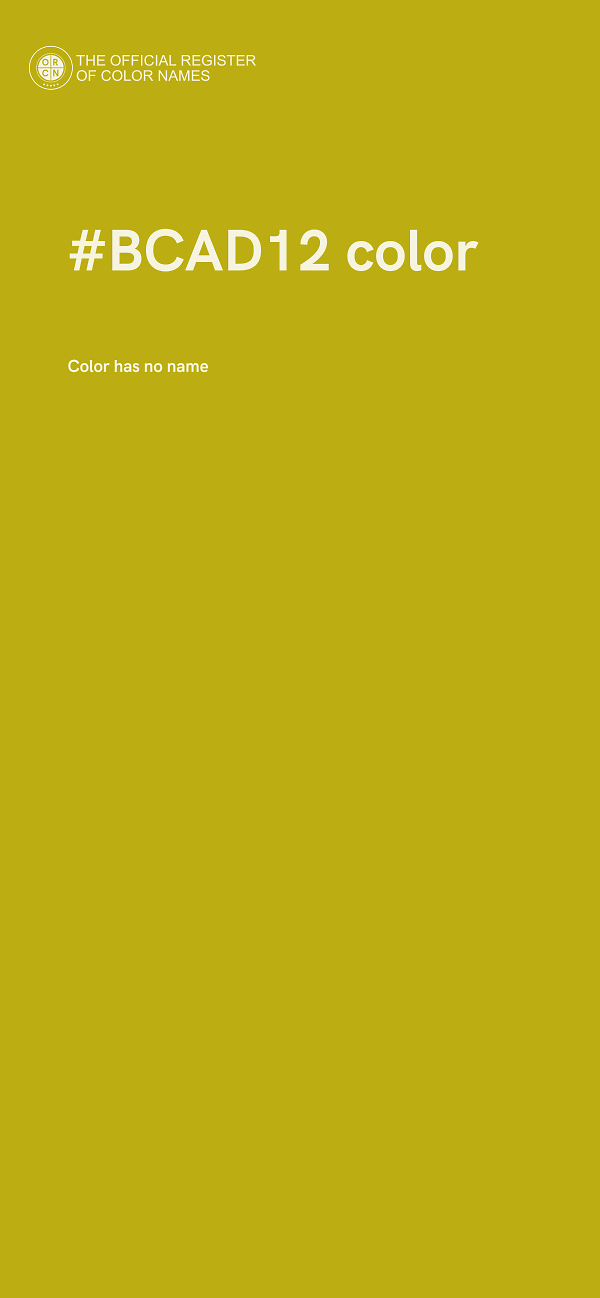 #BCAD12 color image