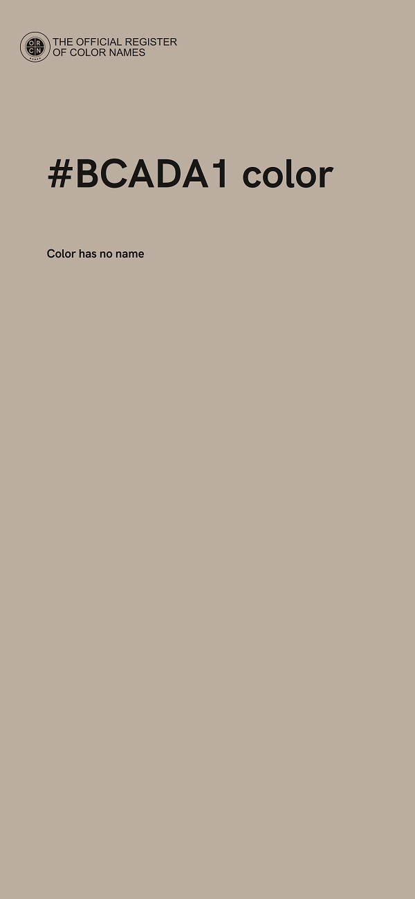 #BCADA1 color image