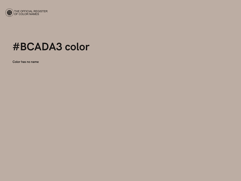 #BCADA3 color image