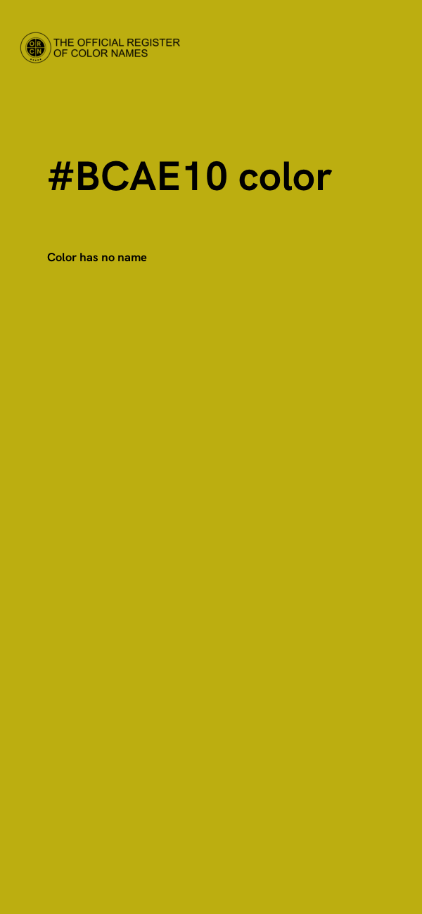 #BCAE10 color image