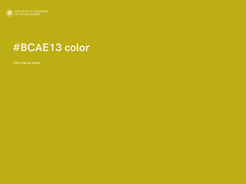 #BCAE13 color image