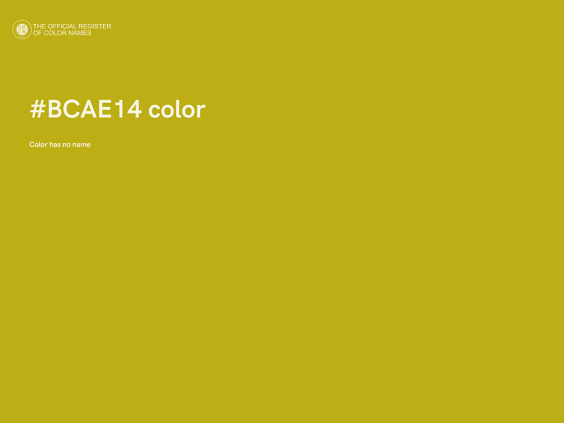 #BCAE14 color image