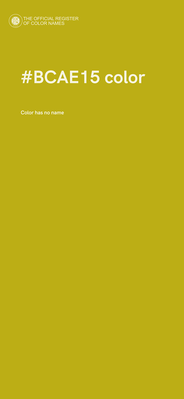 #BCAE15 color image