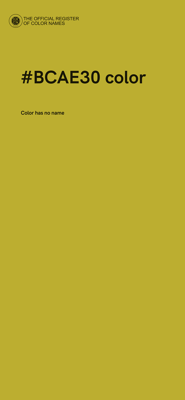 #BCAE30 color image